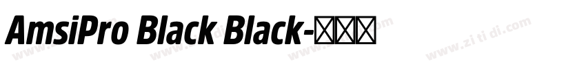 AmsiPro Black Black字体转换